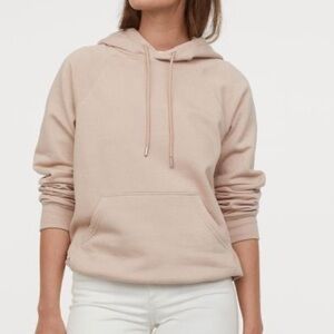 Women's Cream Peach Drawstring Hoodie